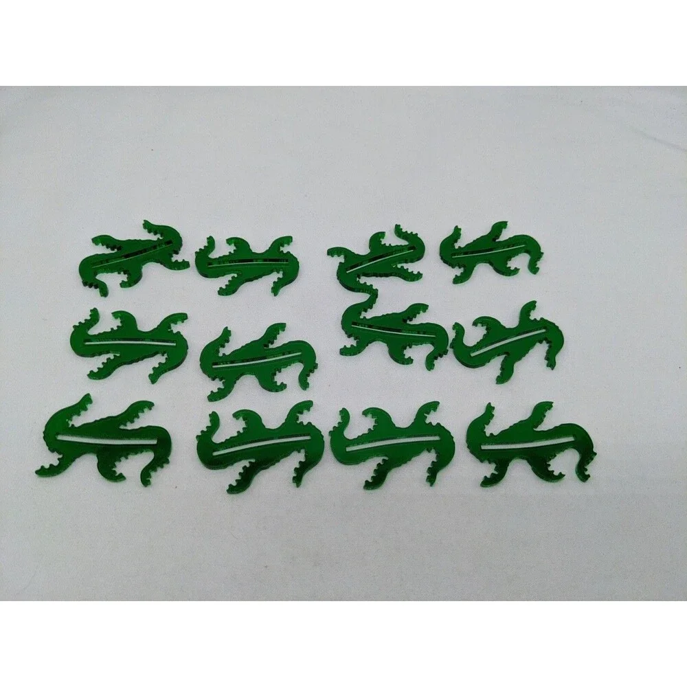 Lot Of (8) Green Translucent Litko Arkham Horror Cthulhu Monster Bases